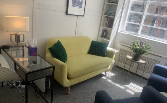 Counselling and Hypnotherapy room in South Woodford, London